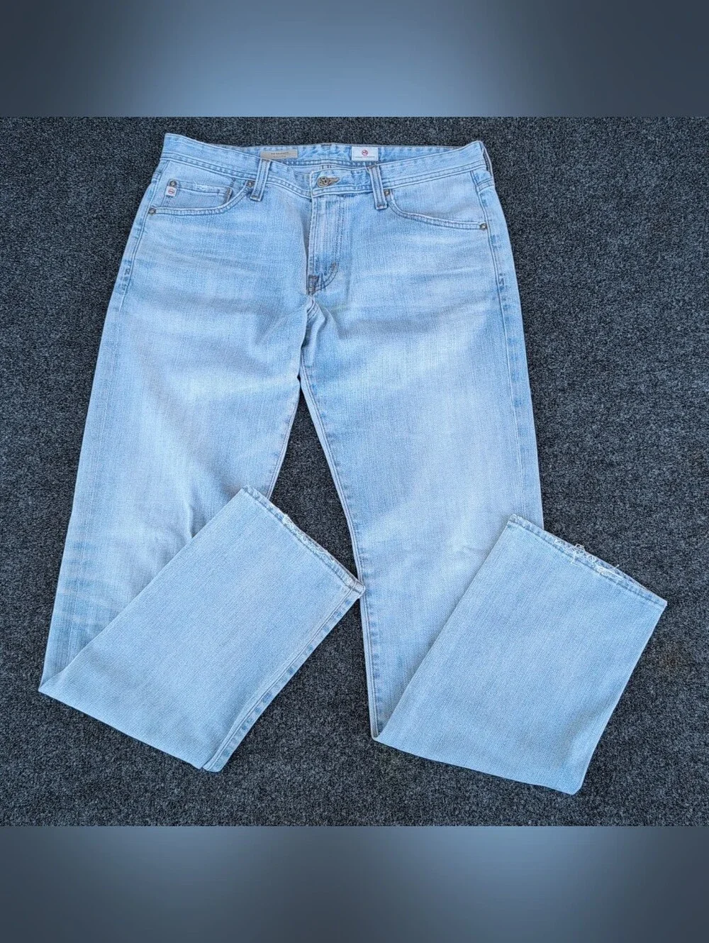AG Adriano Goldschmied Pants Mens 33x33 Blue The Graduate Tailored Leg Denim USA